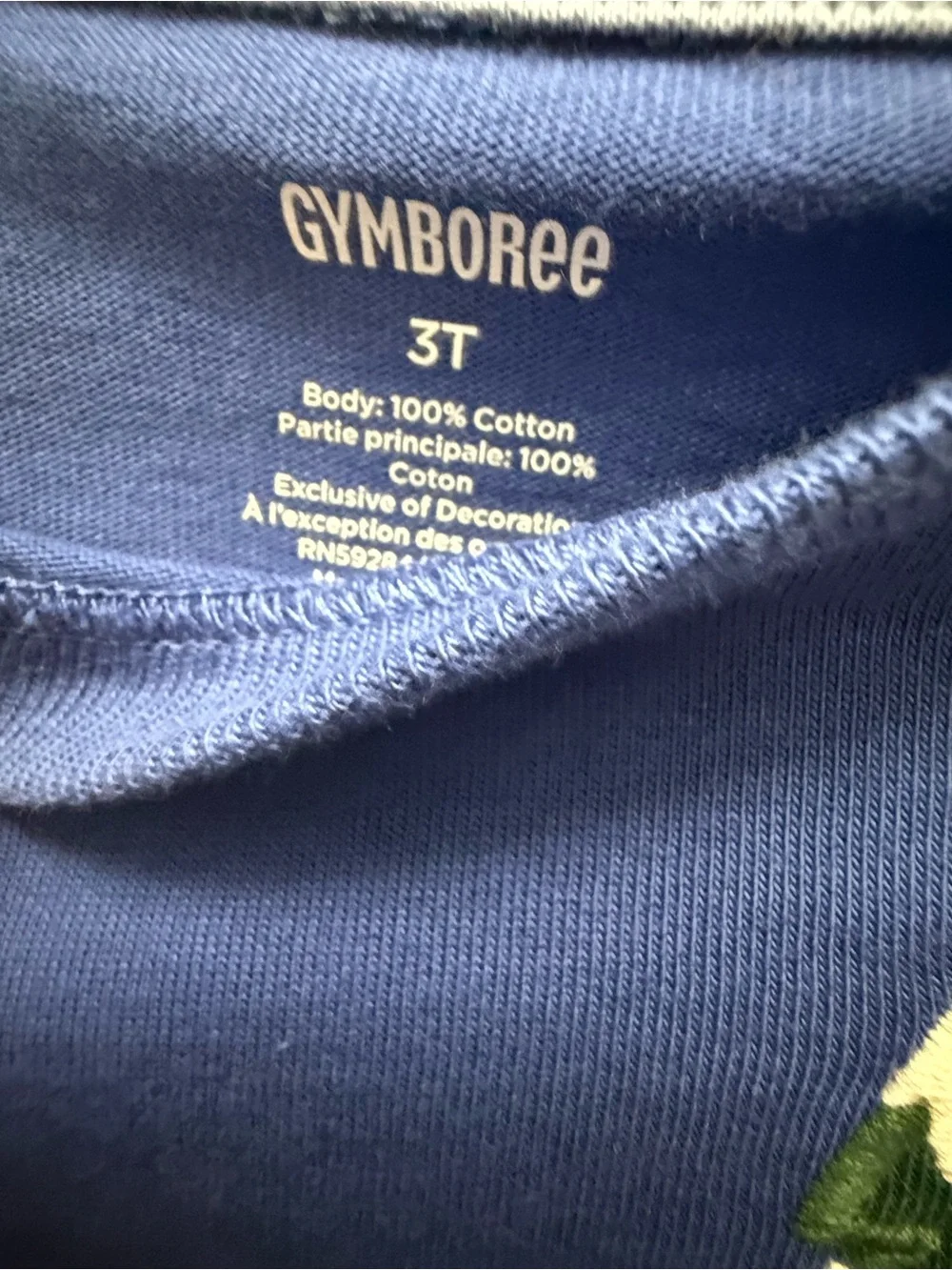 Gymboree Royal Blue Long-Sleeve Dog Sled Graphic Tee
